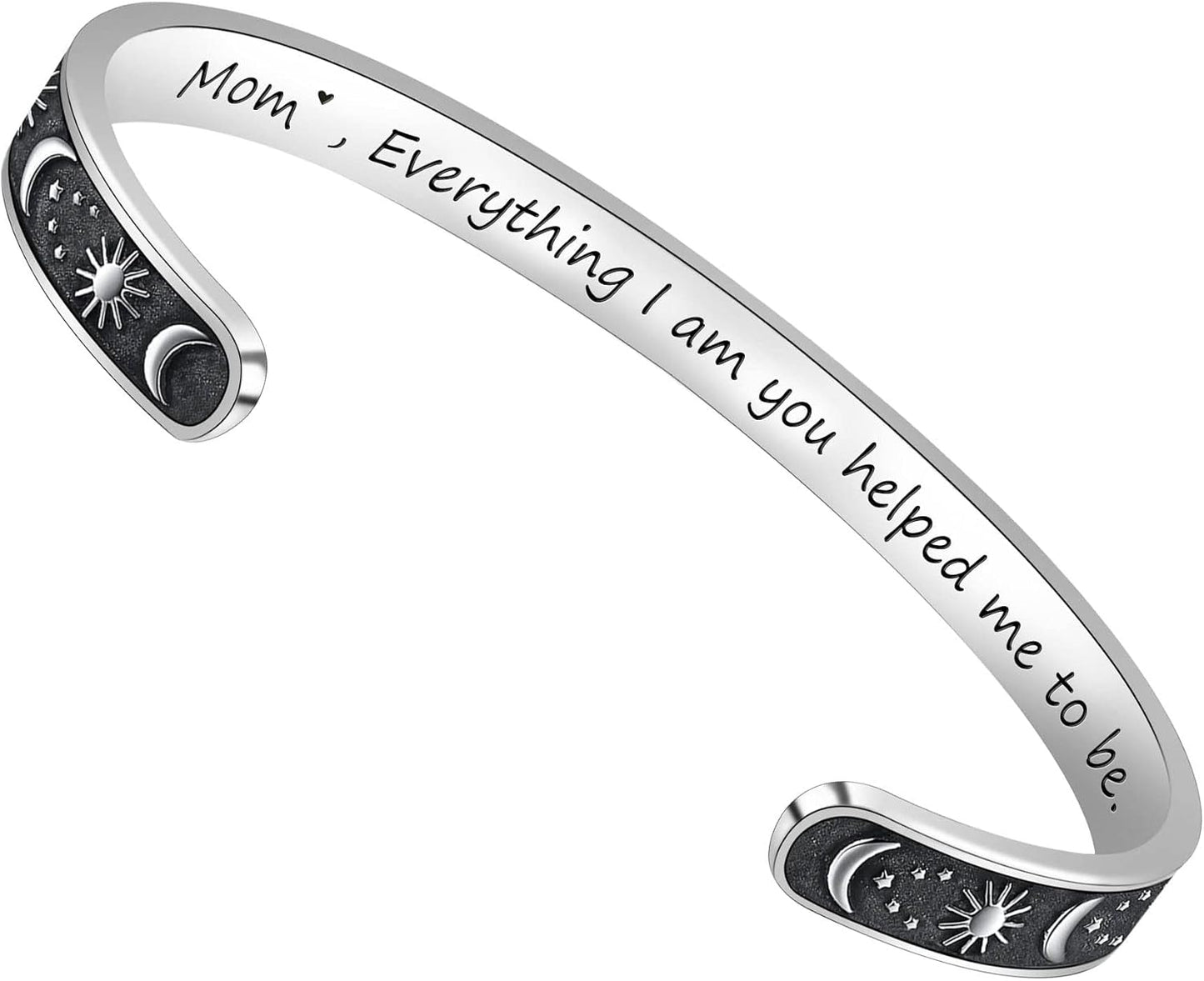 Btysun Inspirational Bracelets for Women - Thoughtful Gifts for Mother's Day, Graduation, and Birthdays - Personalized Cuff Bangles and Friendship Jewelry