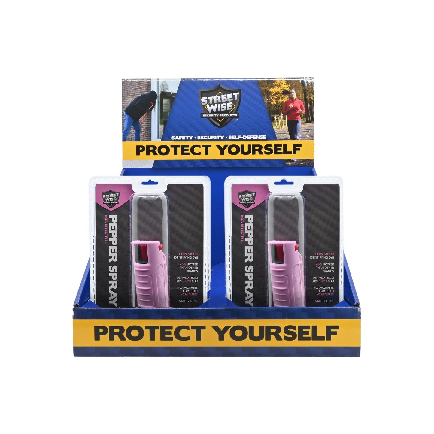 10 - pack Pepper Spray Countertop Display - Inside The Bars