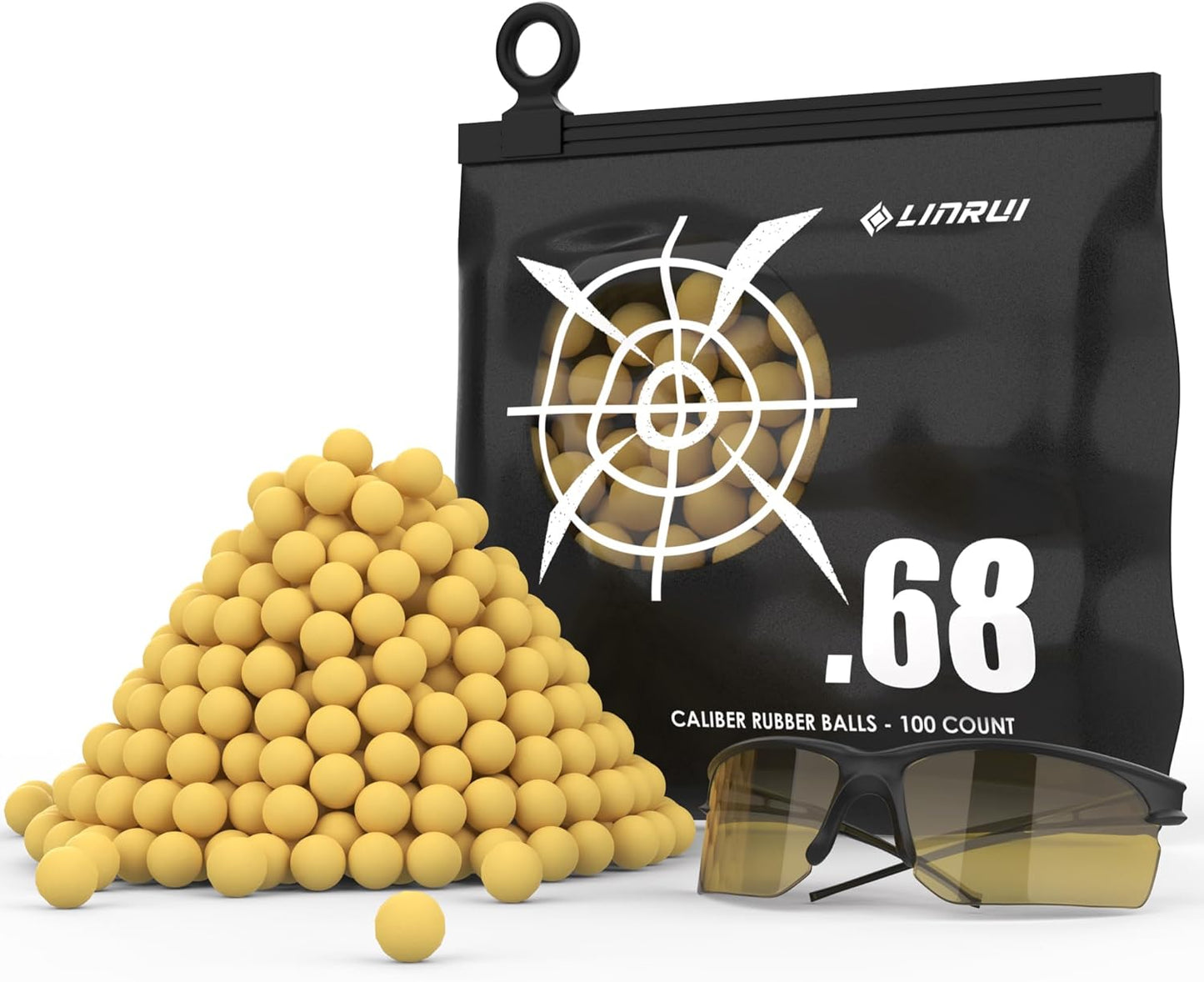 100 Count .68 Caliber Paintballs for Training and Defense - Inside The Bars