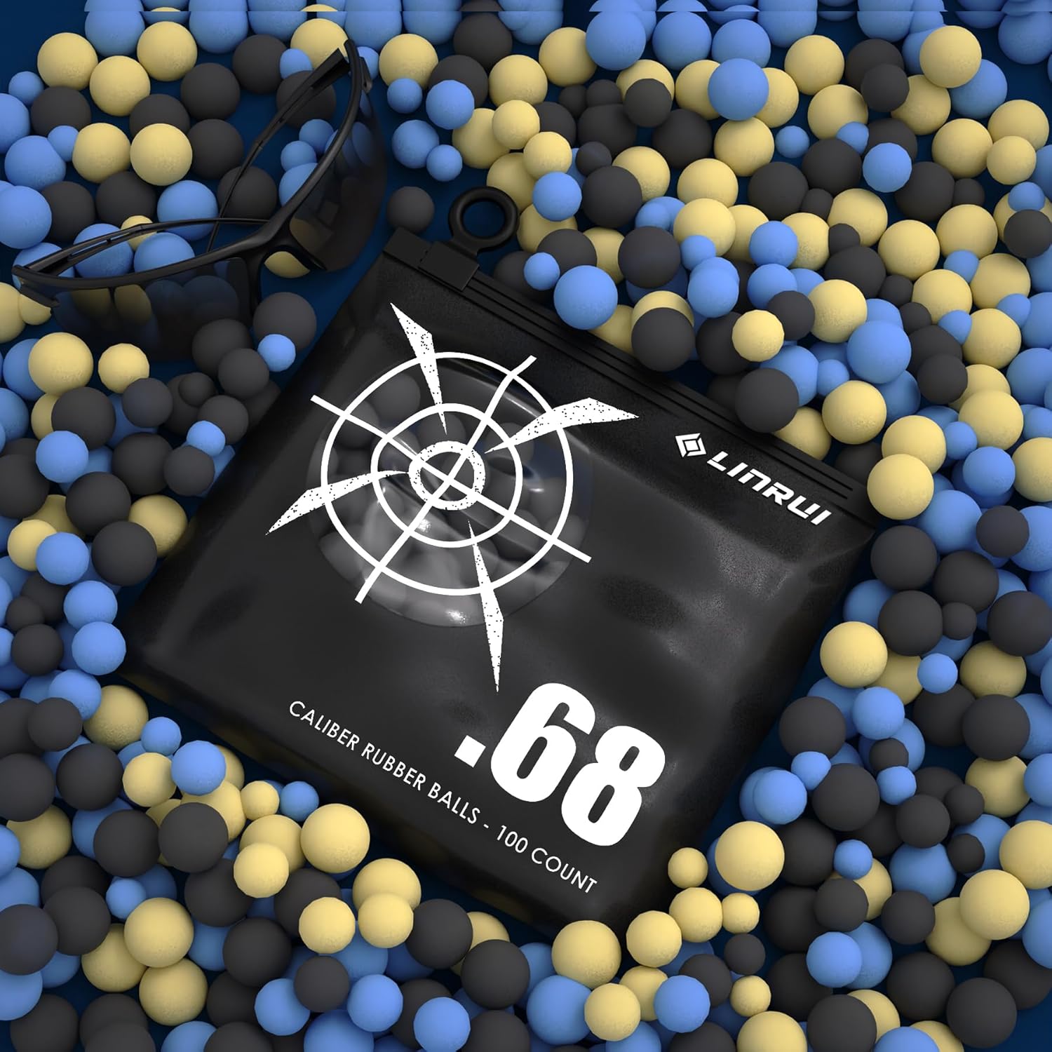 100 Count .68 Caliber Paintballs for Training and Defense - Inside The Bars