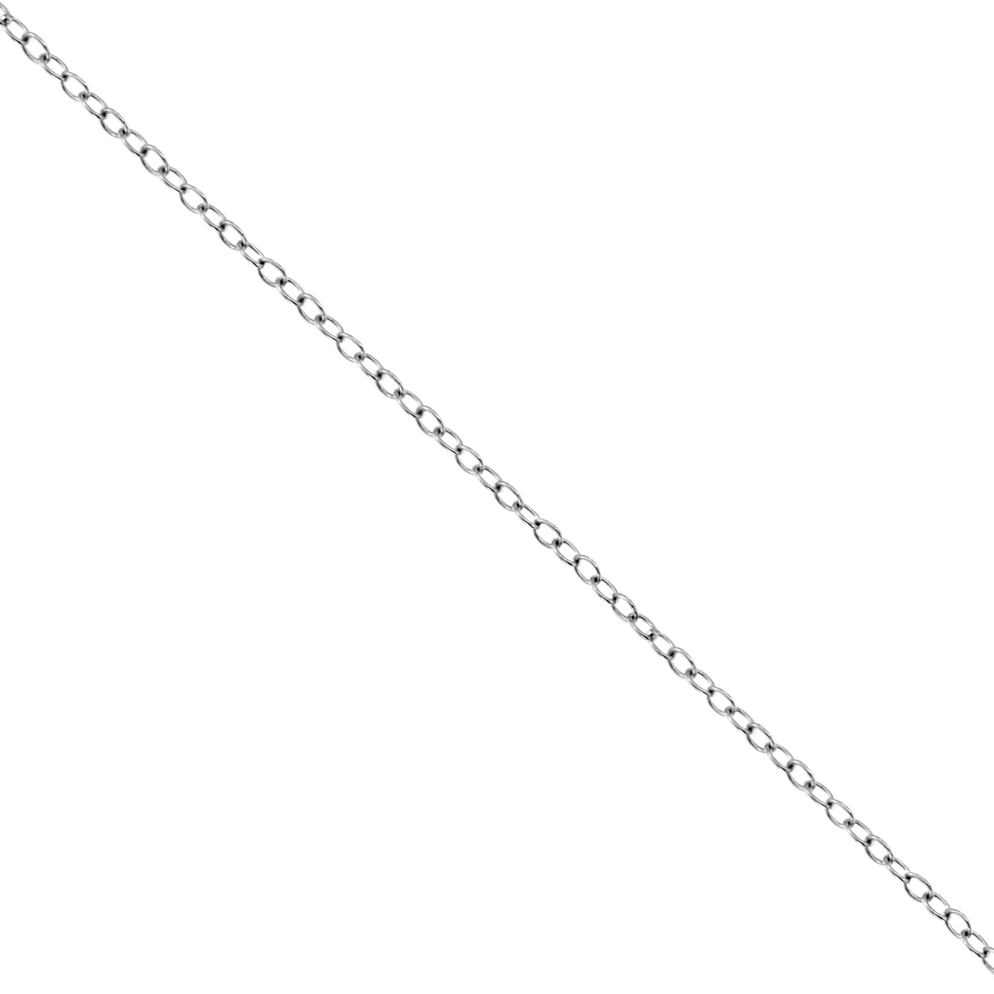 10K White Gold 1/10 Cttw Miracle Set Round - Cut Diamond Pendant Necklace - Inside The Bars