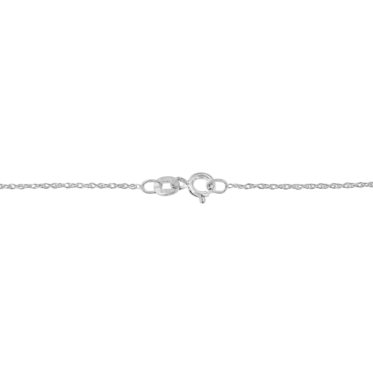 10K White Gold 1/10 Cttw Miracle Set Round - Cut Diamond Pendant Necklace - Inside The Bars