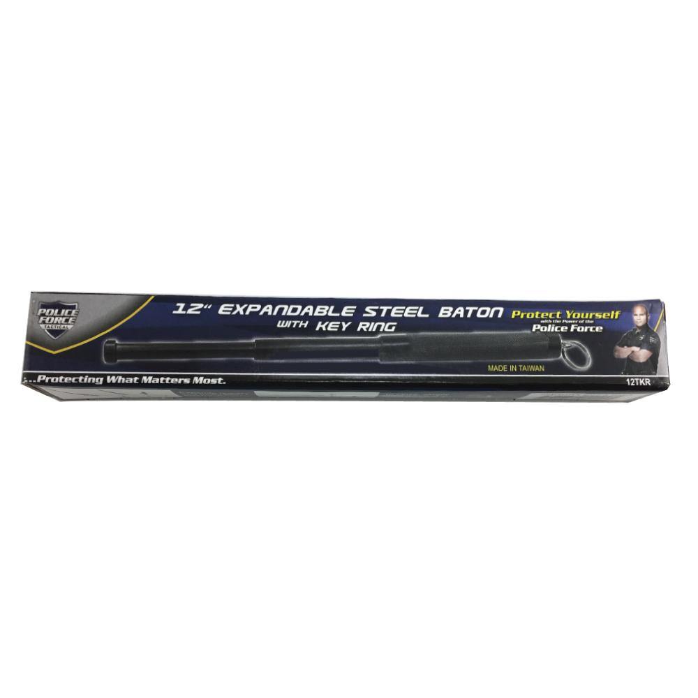 12" Expandable Steel Baton w/ Keyring - Inside The Bars