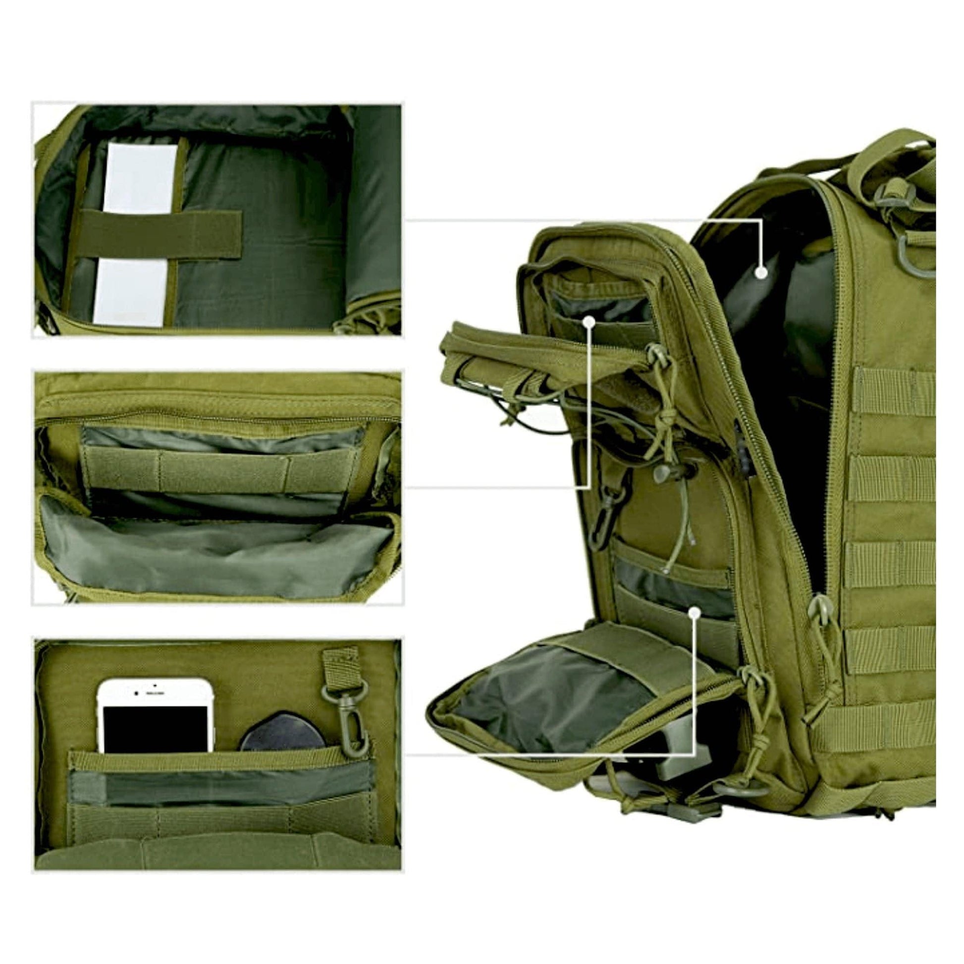 15L Tactical Sling Backpack - Inside The Bars