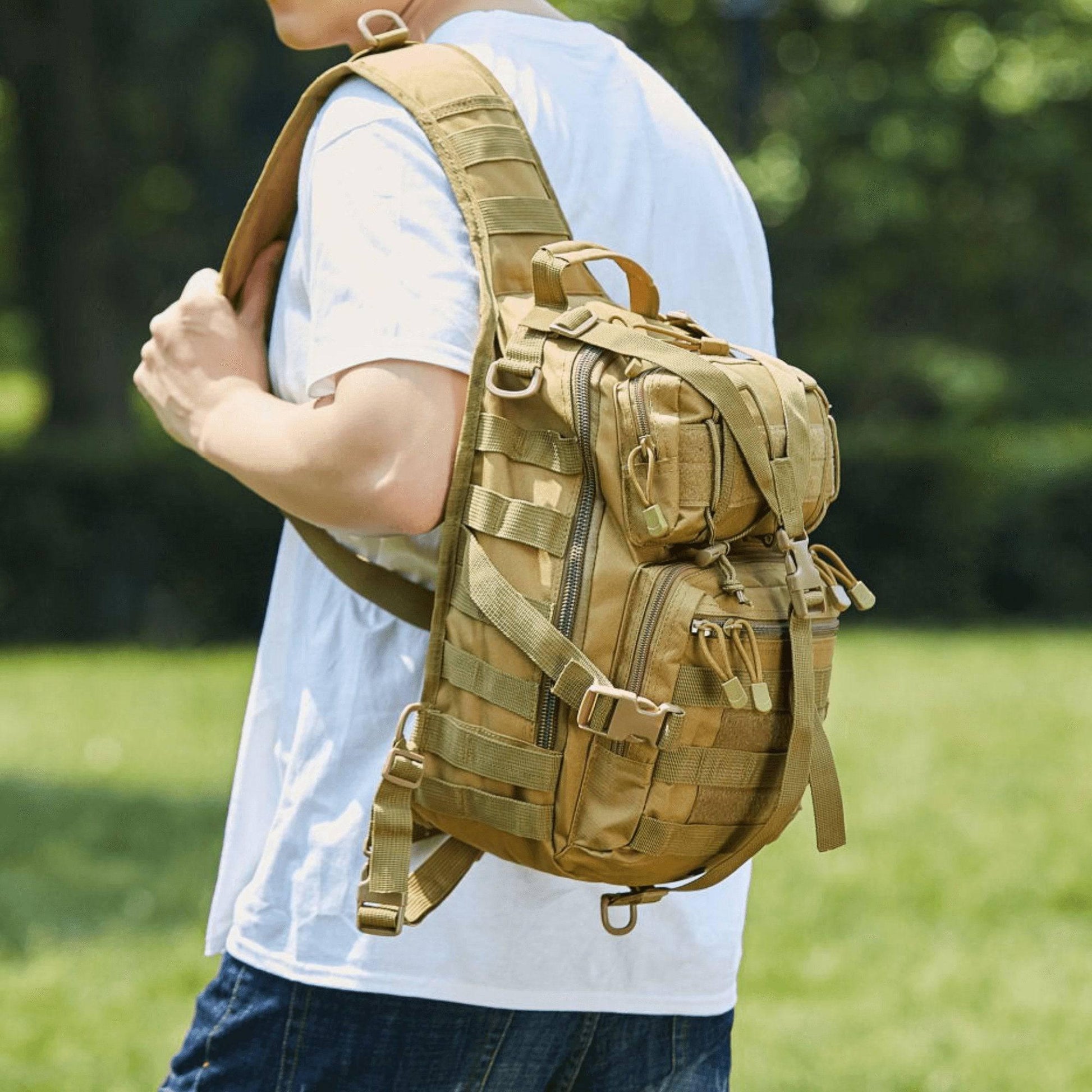 15L Tactical Sling Backpack - Inside The Bars