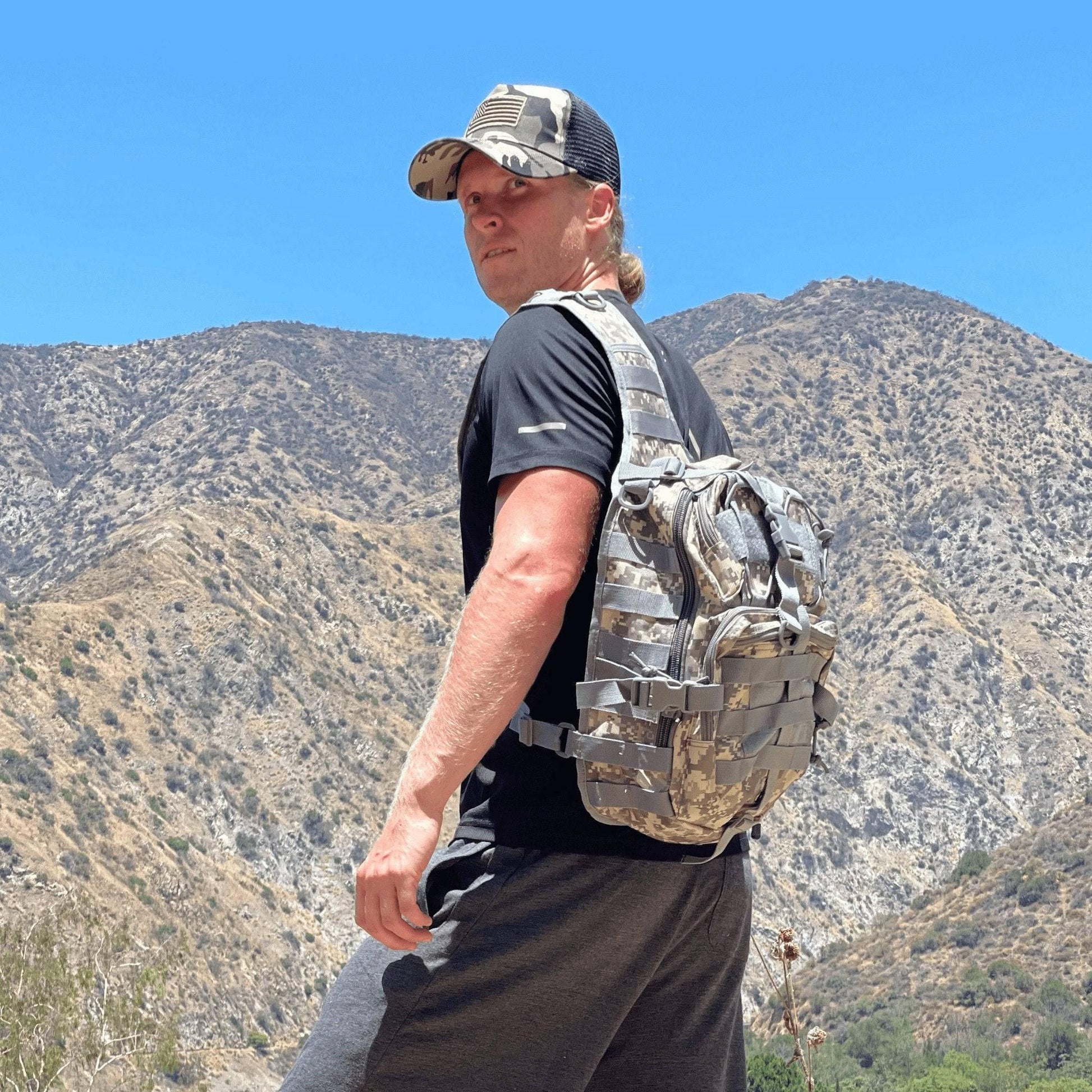 15L Tactical Sling Backpack - Inside The Bars