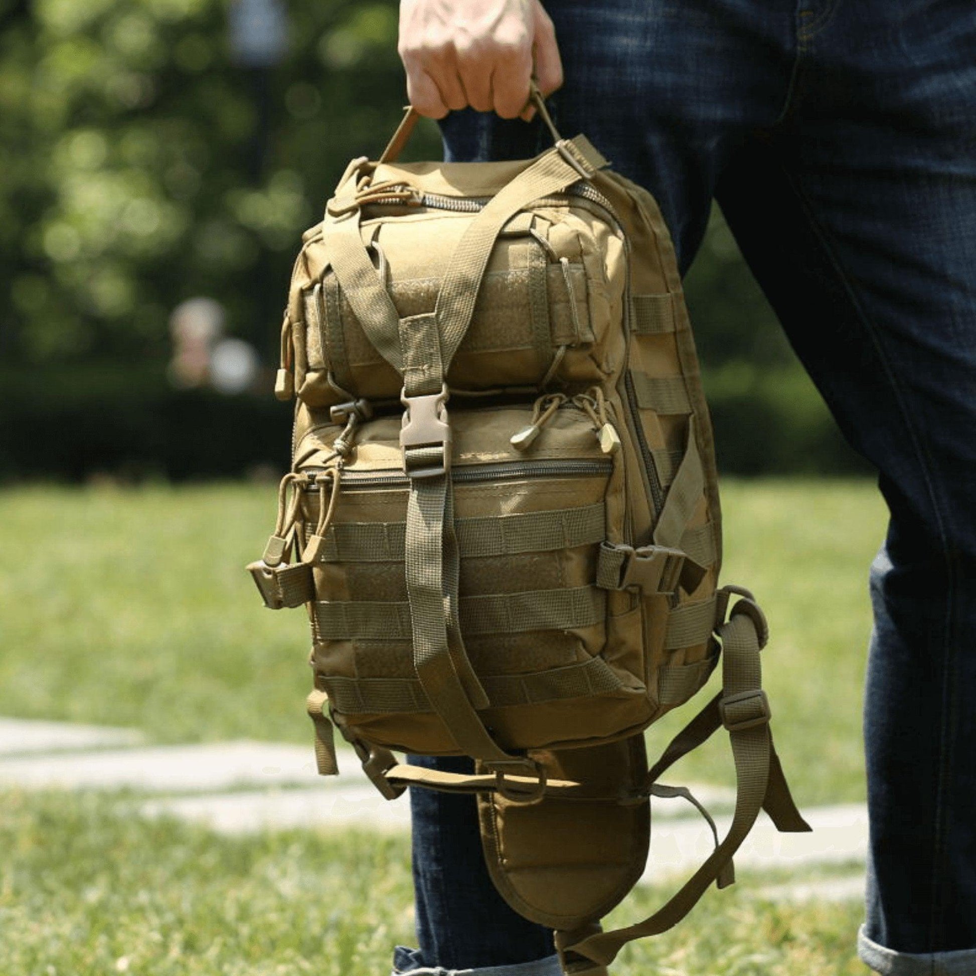 15L Tactical Sling Backpack - Inside The Bars