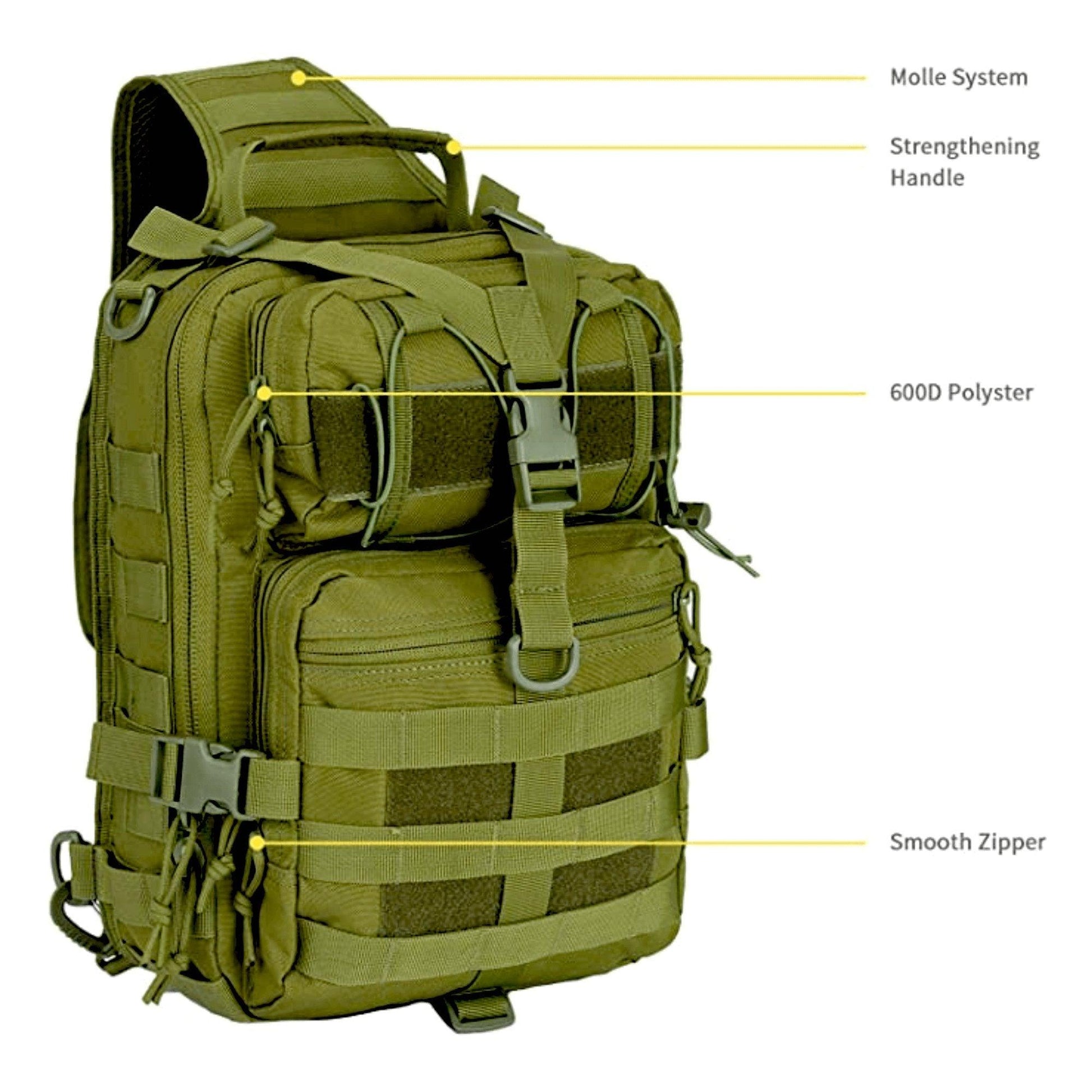15L Tactical Sling Backpack - Inside The Bars