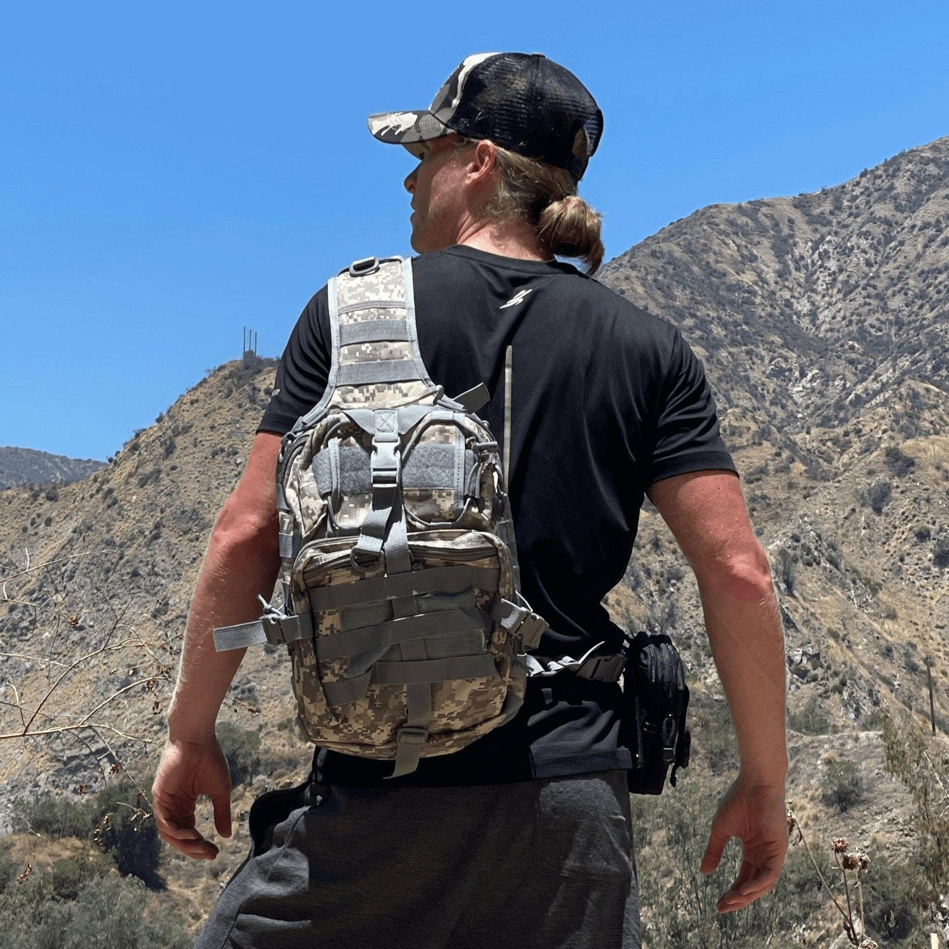 15L Tactical Sling Backpack - Inside The Bars