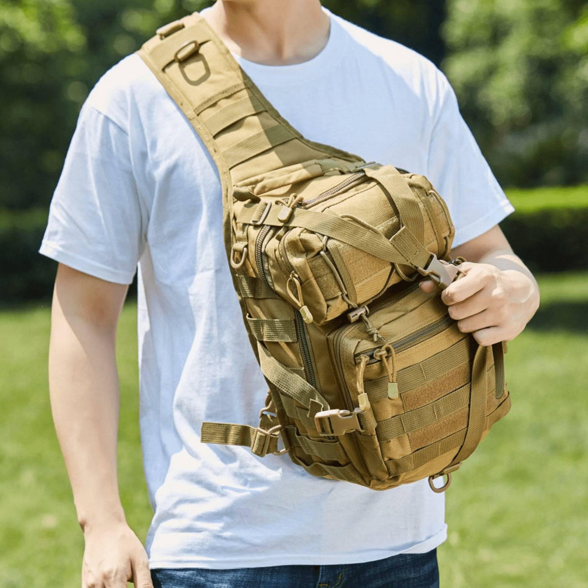 15L Tactical Sling Backpack - Inside The Bars