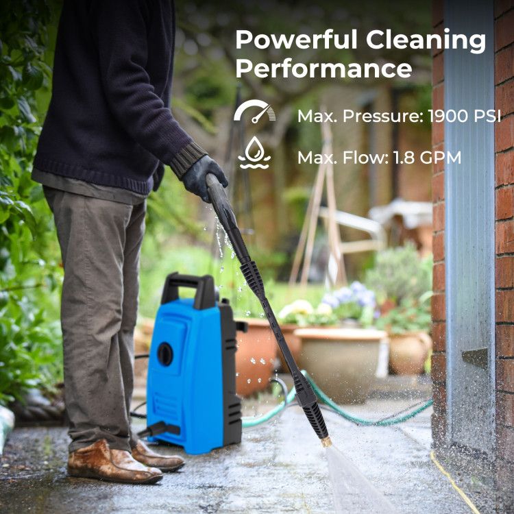 1900 PSI 1.8 GPM Electric Pressure Washer With 4 Nozzles - Inside The Bars