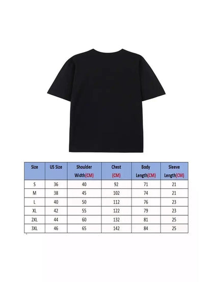 1pc Chickens Print T-Shirt for Men, Cotton Crew Neck - Inside The Bars