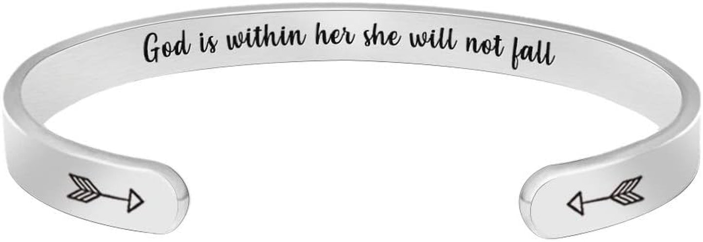 Btysun Inspirational Bracelets for Women - Thoughtful Gifts for Mother's Day, Graduation, and Birthdays - Personalized Cuff Bangles and Friendship Jewelry