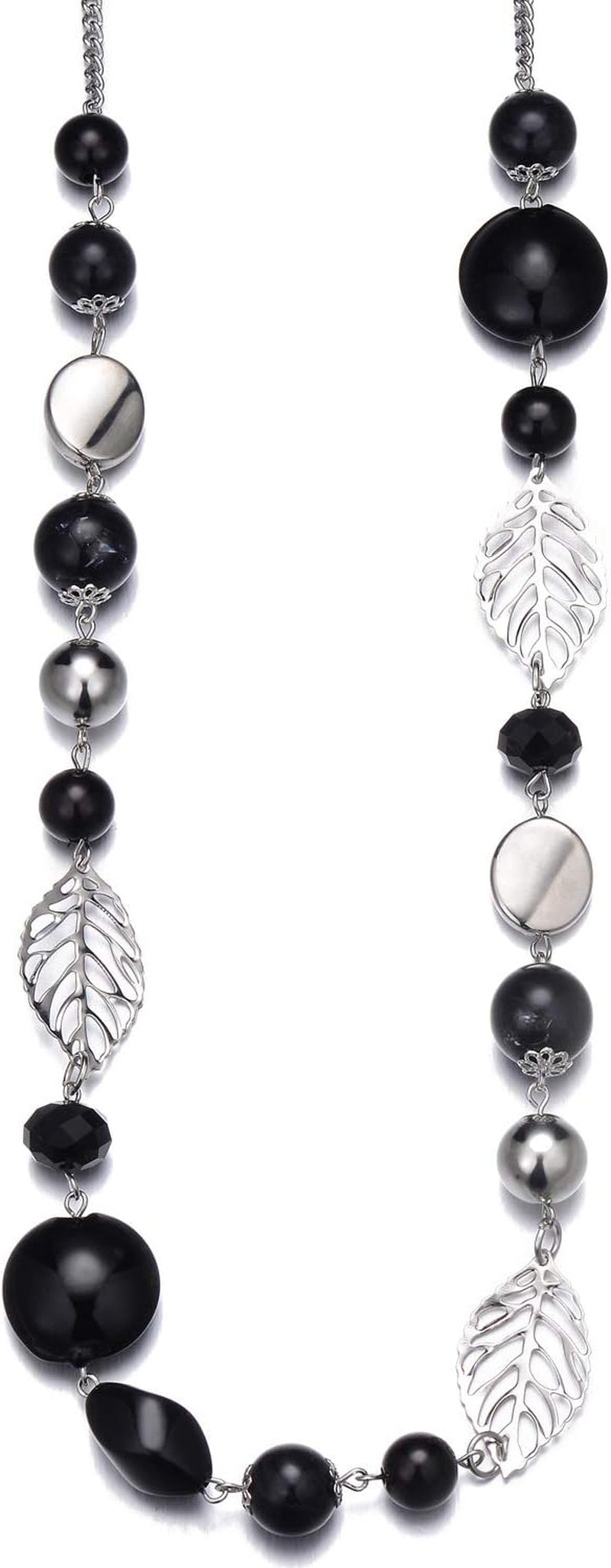 Pearl & Club Long Beaded Necklaces for Women - Fashion Jewelry Sweater Chain Gifts