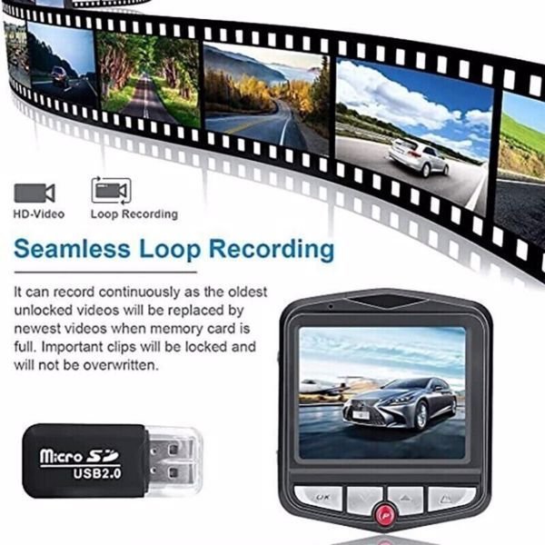 2.4'' Full HD 1080P Dash Cam Car DVR Night Vision G - sensor - Inside The Bars