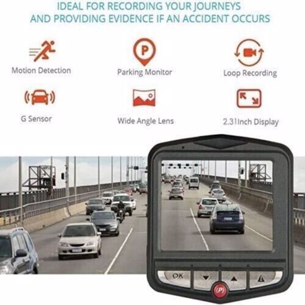 2.4'' Full HD 1080P Dash Cam Car DVR Night Vision G - sensor - Inside The Bars