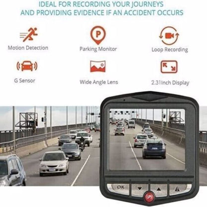 2.4'' Full HD 1080P Dash Cam Car DVR Night Vision G - sensor - Inside The Bars