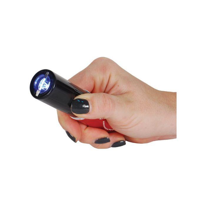 25 Million Volt Lipstick Stun Gun with Built - in Flashlight - Red - Inside The Bars