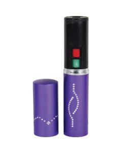 25 Million Volt Lipstick Stun Gun with LED Flashlight - Purple Rechargeable Self - Defense Tool - Inside The Bars