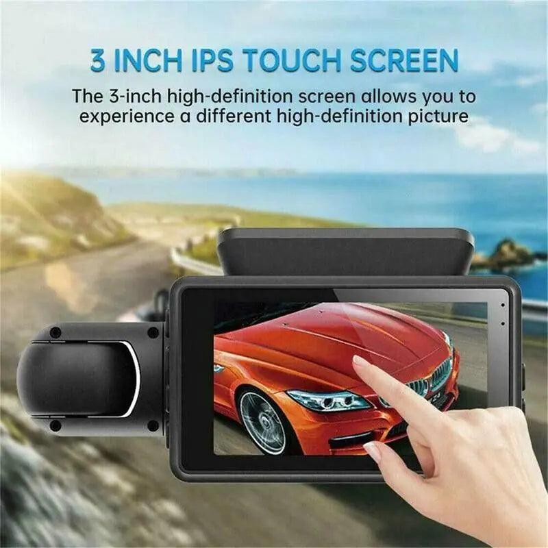 2HC FHD Dash Cam 1080P Dual Lens Car DVR Dash Cam G - Sensor - Inside The Bars