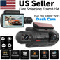 2HC FHD Dash Cam 1080P Dual Lens Car DVR Dash Cam G - Sensor - Inside The Bars
