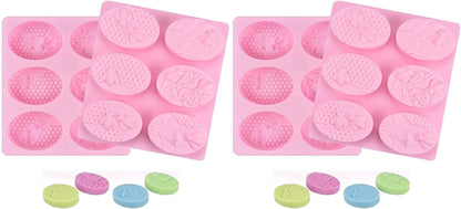 2Pcs Bee Silicone Soap Molds for Candy and Chocolate Making - Inside The Bars
