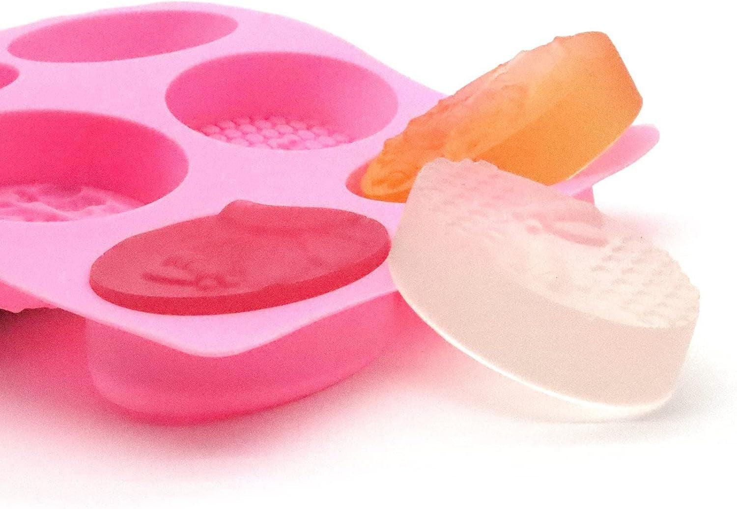 2Pcs Bee Silicone Soap Molds for Candy and Chocolate Making - Inside The Bars