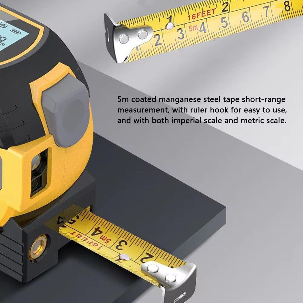 3 In 1 Laser Tape Measure Laser Distance Measuring Rangefinder - Inside The Bars