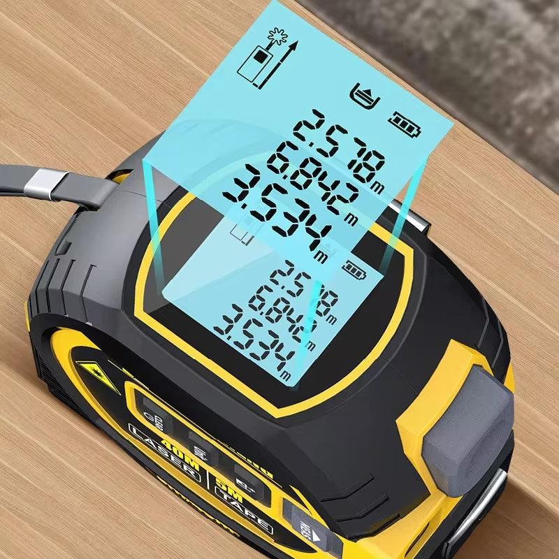 3 In 1 Laser Tape Measure Laser Distance Measuring Rangefinder - Inside The Bars