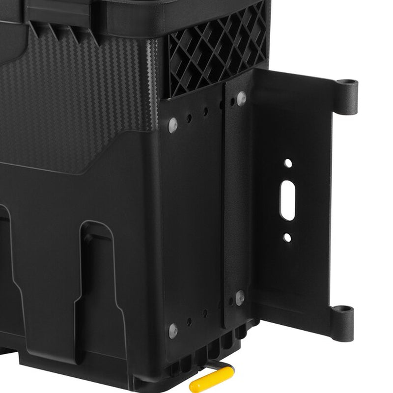 36.4 - In X 11 - In X 16.7 - In Black Plastic Side Mount Truck Tool Box - Inside The Bars