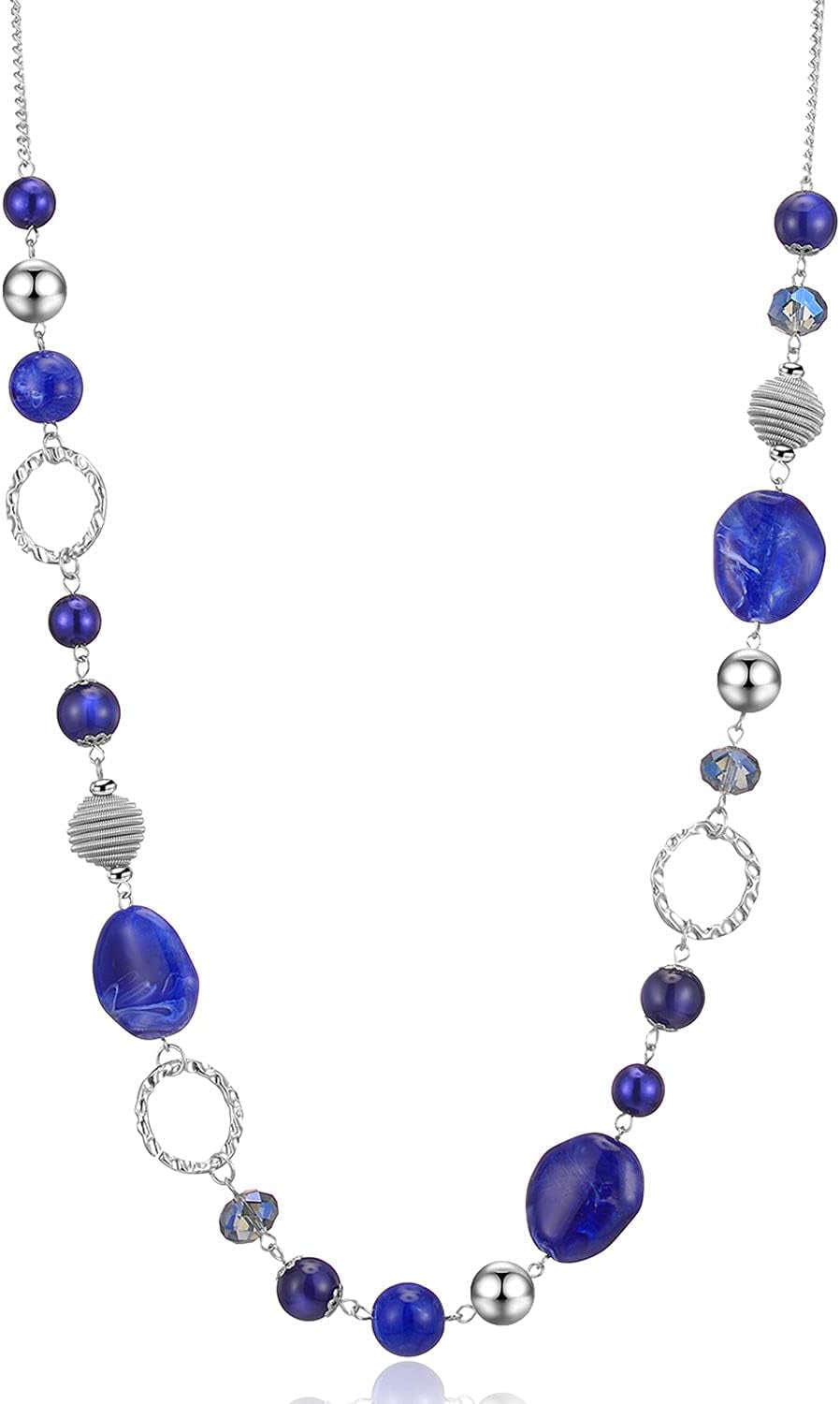 Pearl & Club Long Beaded Necklaces for Women - Fashion Jewelry Sweater Chain Gifts