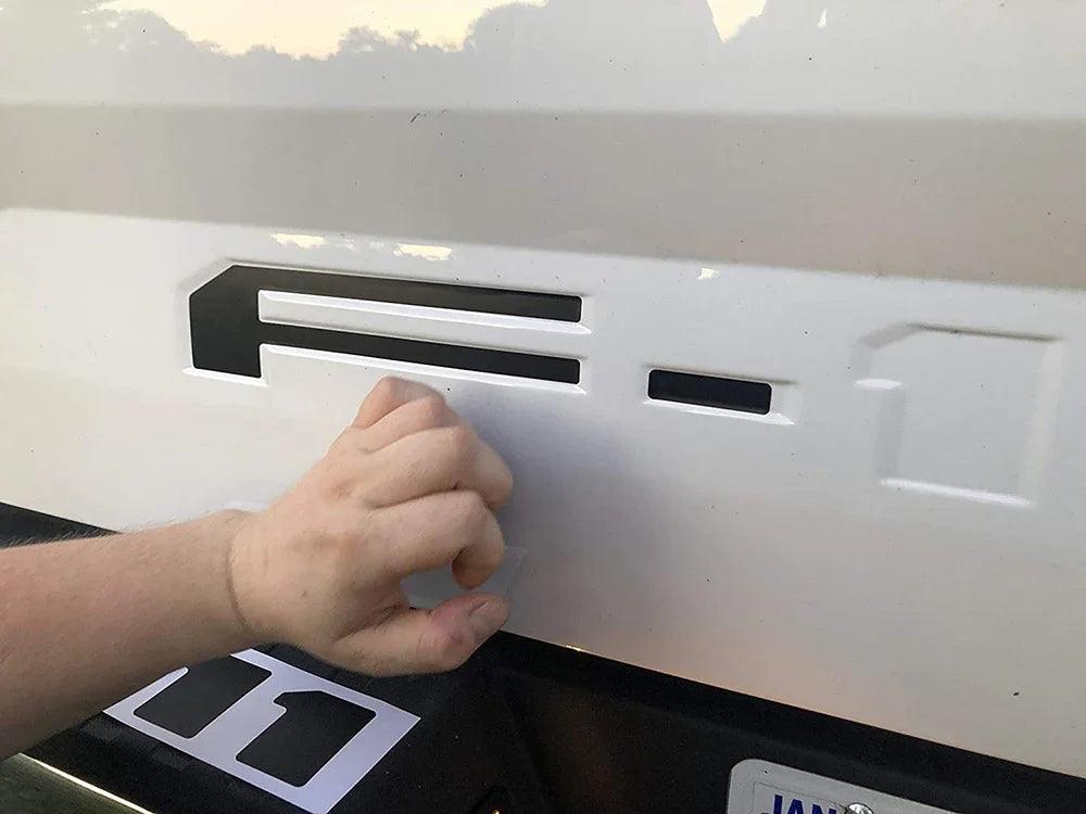 3D F - 150 Nameplate Badge Sticker for Ford F150 Tailgate - Red and Black Trim Logo Decals Auto Accessories - Inside The Bars