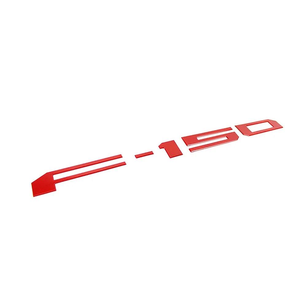 3D F - 150 Nameplate Badge Sticker for Ford F150 Tailgate - Red and Black Trim Logo Decals Auto Accessories - Inside The Bars