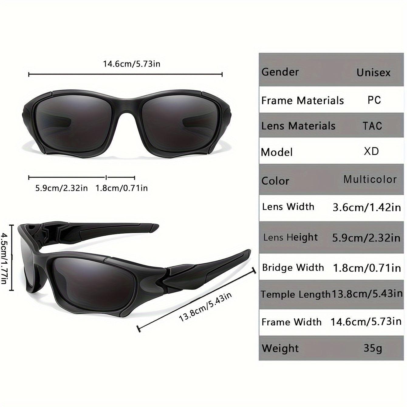 3pairs Premium Fantasy Cool Wrap Around Polarized Fashion Glasses Set, Camouflage Style, For Men Women Outdoor Sports Cycling Running Fishing Hiking Golf Supplies Photo Props - Inside The Bars