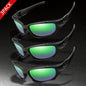 3pairs Premium Fantasy Cool Wrap Around Polarized Fashion Glasses Set, Camouflage Style, For Men Women Outdoor Sports Cycling Running Fishing Hiking Golf Supplies Photo Props - Inside The Bars