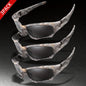3pairs Premium Fantasy Cool Wrap Around Polarized Fashion Glasses Set, Camouflage Style, For Men Women Outdoor Sports Cycling Running Fishing Hiking Golf Supplies Photo Props - Inside The Bars