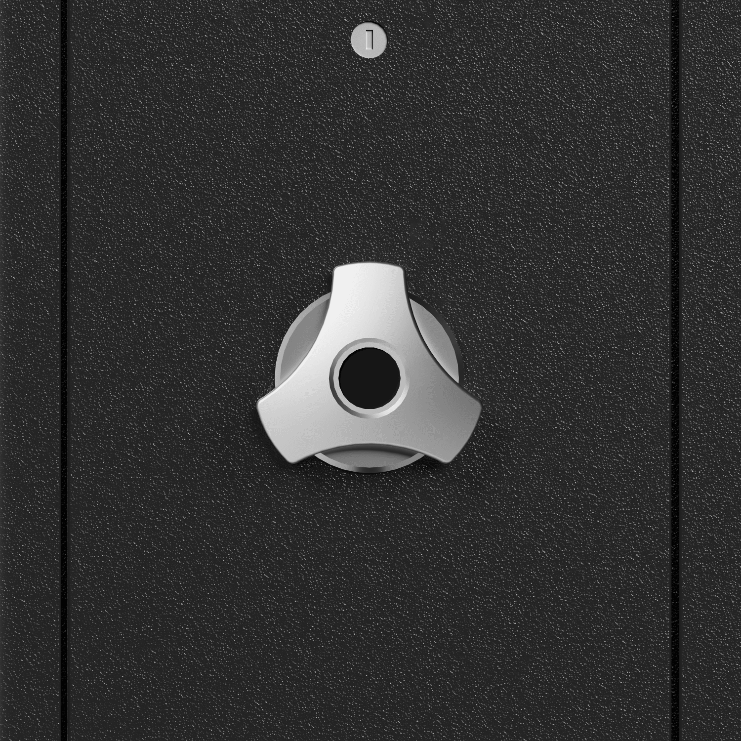 4 Gun Capacity Rifle Safe With Digital Lock And Drawer - Inside The Bars