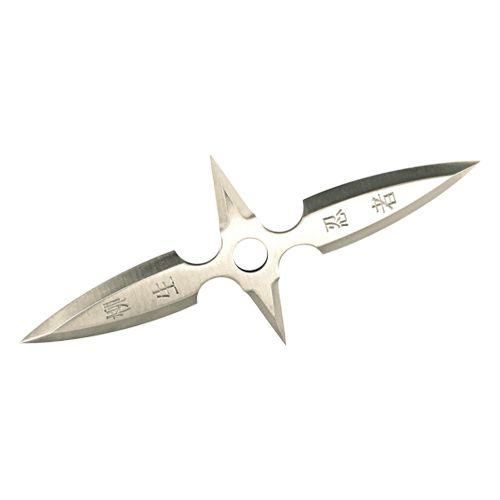 4 - Inch Solid Stainless Steel Throwing Star with Pouch - Inside The Bars