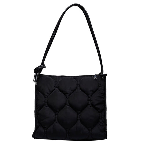 Winter Down Cotton Shoulder Bag Women Waterproof Tote Bags