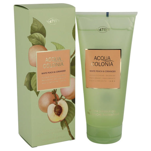 4711 Acqua Colonia White Peach & Coriander Shower Gel 6.8 oz for Women - Inside The Bars