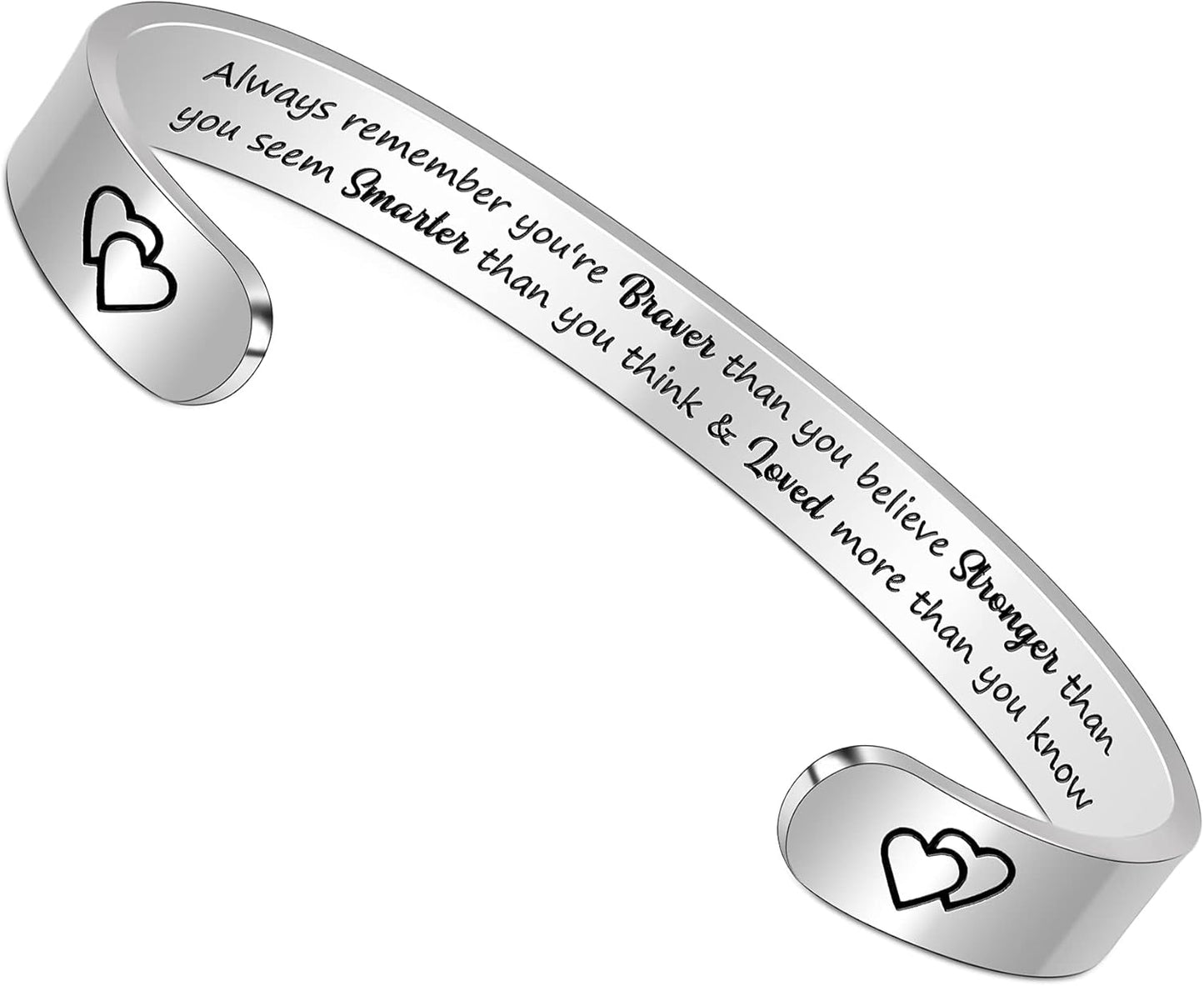 Btysun Inspirational Bracelets for Women - Thoughtful Gifts for Mother's Day, Graduation, and Birthdays - Personalized Cuff Bangles and Friendship Jewelry