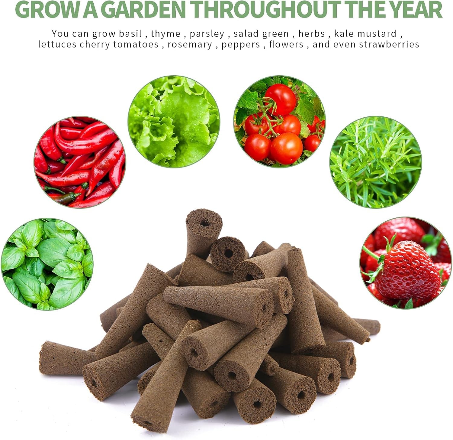50 - Pack Hydroponic Growth Sponges for AeroGarden Use - Inside The Bars
