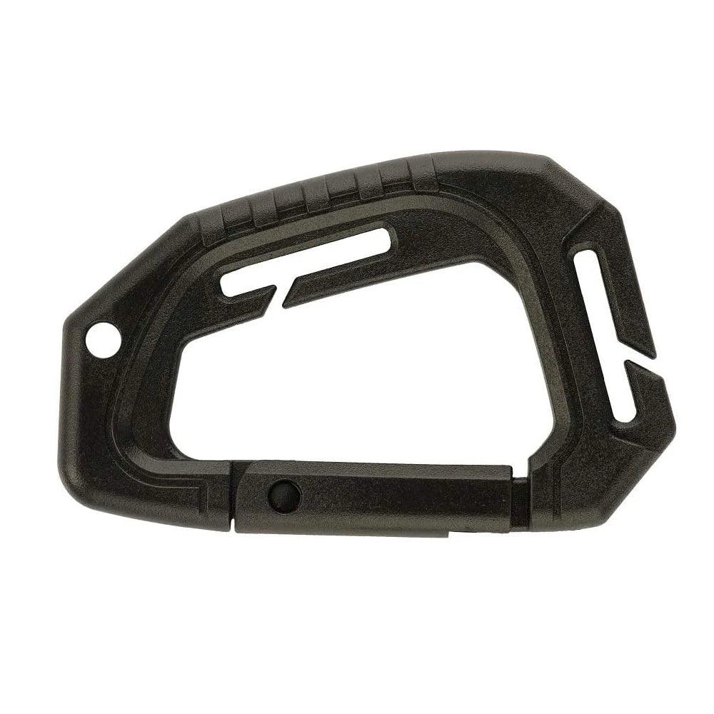 5Pcs Plastic Tactical Carabiners Fast Spring Hard Hook Buckle D - Clip For Molle Webbing Accessories Backpack/Vest/Belt - Inside The Bars