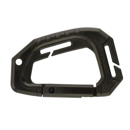 5Pcs Plastic Tactical Carabiners Fast Spring Hard Hook Buckle D - Clip For Molle Webbing Accessories Backpack/Vest/Belt - Inside The Bars