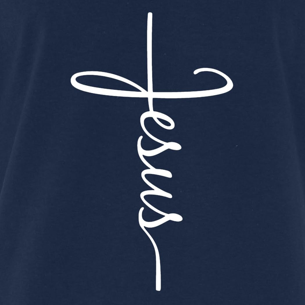 Jesus Cross Inspirational Script T-Shirt