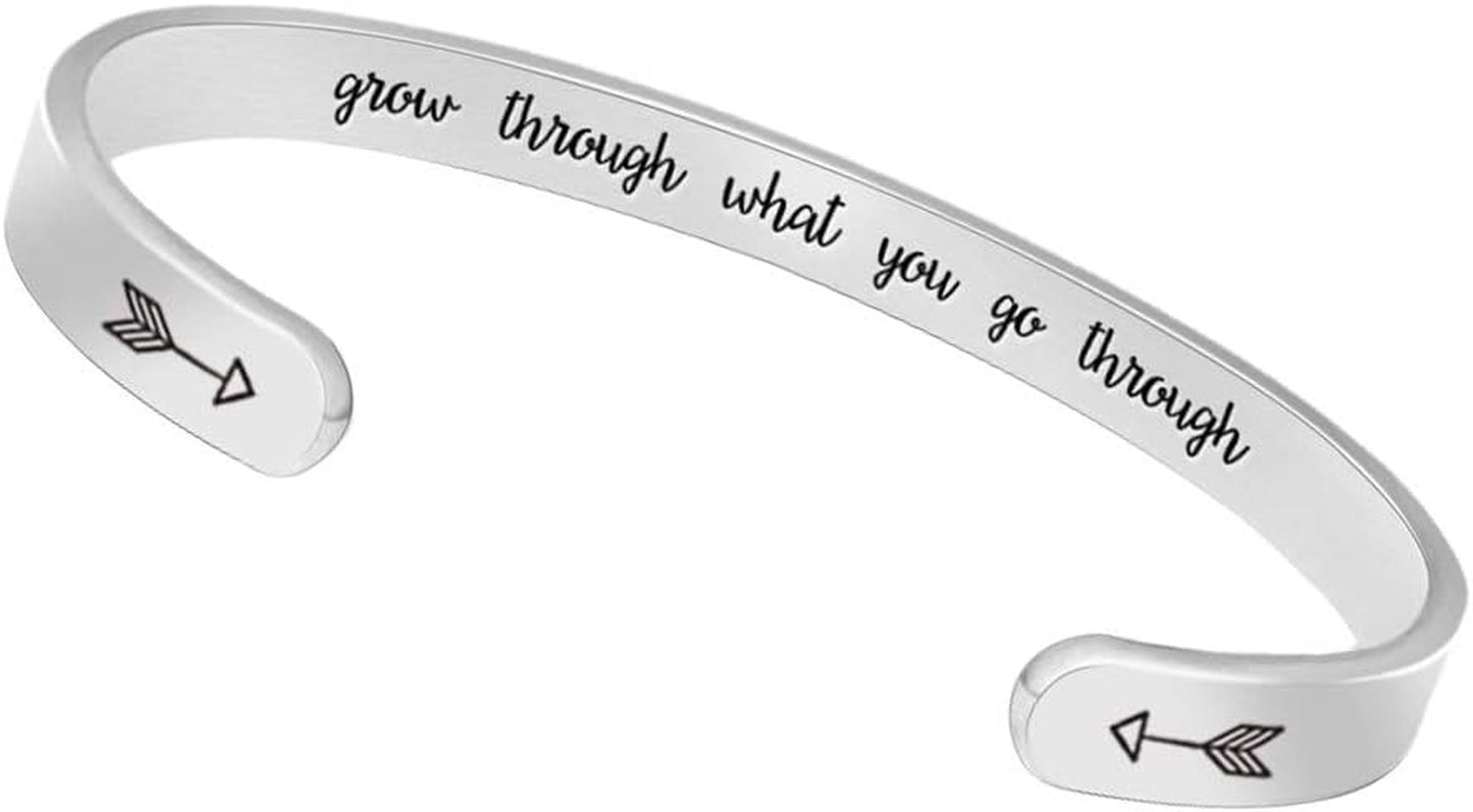 Btysun Inspirational Bracelets for Women - Thoughtful Gifts for Mother's Day, Graduation, and Birthdays - Personalized Cuff Bangles and Friendship Jewelry