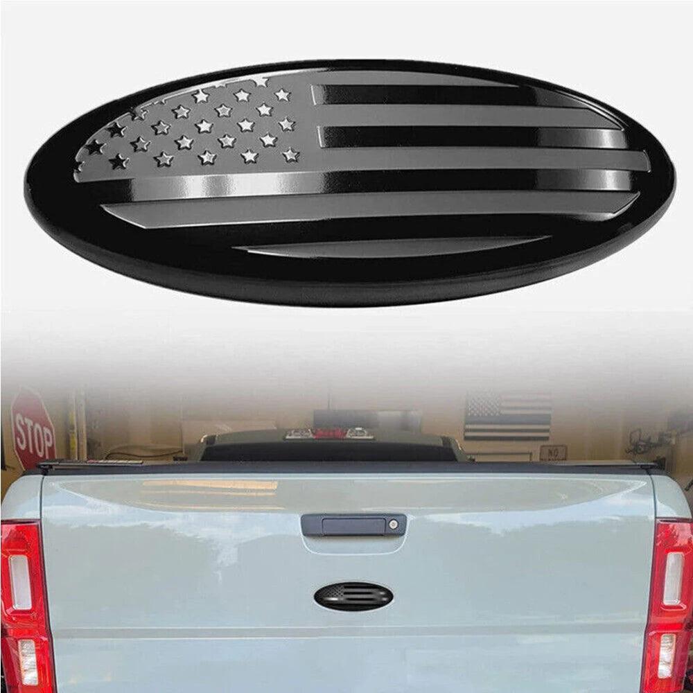 7 - Inch Oval US Flag Emblem Badge for Ford F150 F250 Front Grill and Tailgate - Inside The Bars