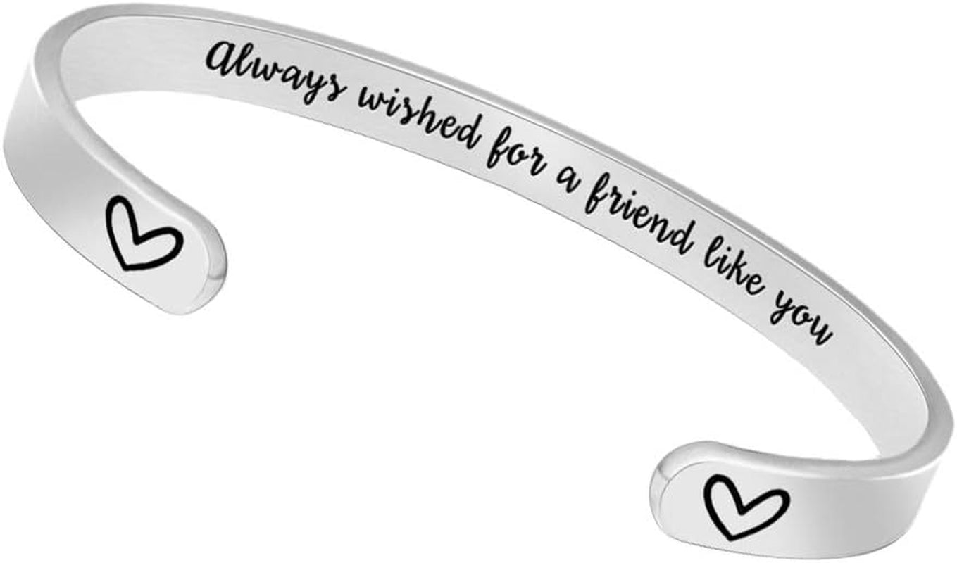Btysun Inspirational Bracelets for Women - Thoughtful Gifts for Mother's Day, Graduation, and Birthdays - Personalized Cuff Bangles and Friendship Jewelry