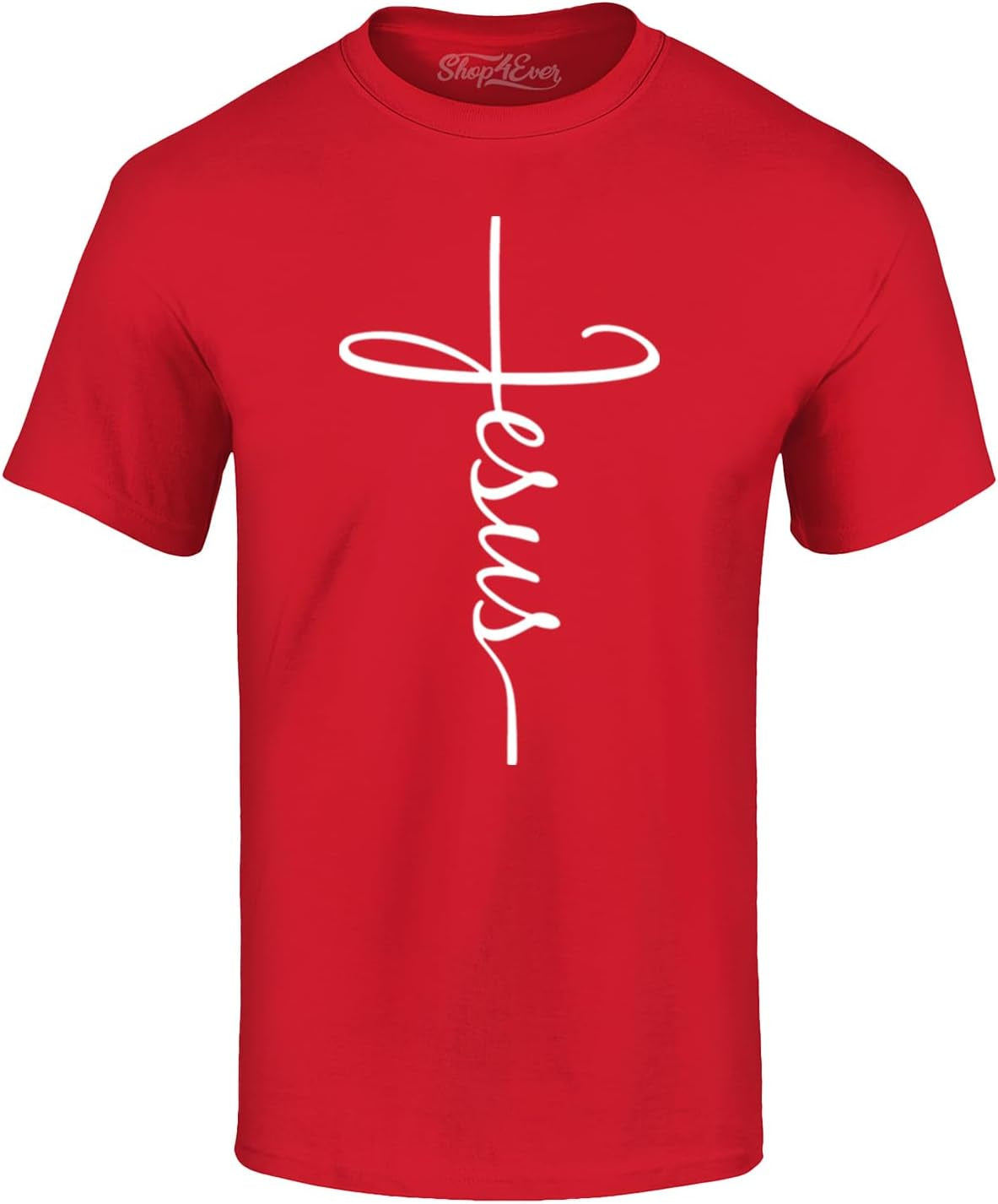 Jesus Cross Inspirational Script T-Shirt