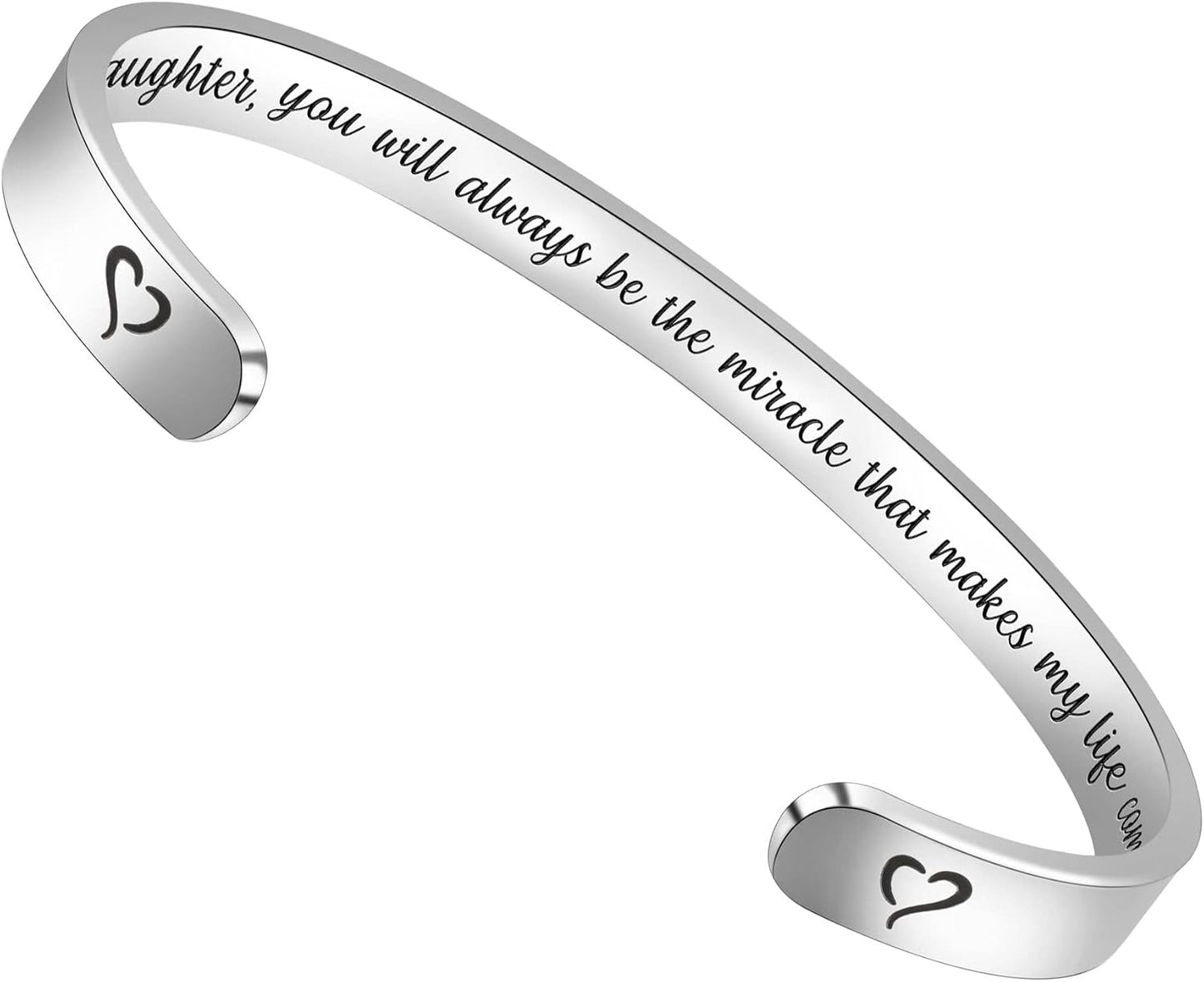 Btysun Inspirational Bracelets for Women - Thoughtful Gifts for Mother's Day, Graduation, and Birthdays - Personalized Cuff Bangles and Friendship Jewelry